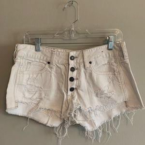 A&F low rise cut-off shorts, 4-button closure, 27